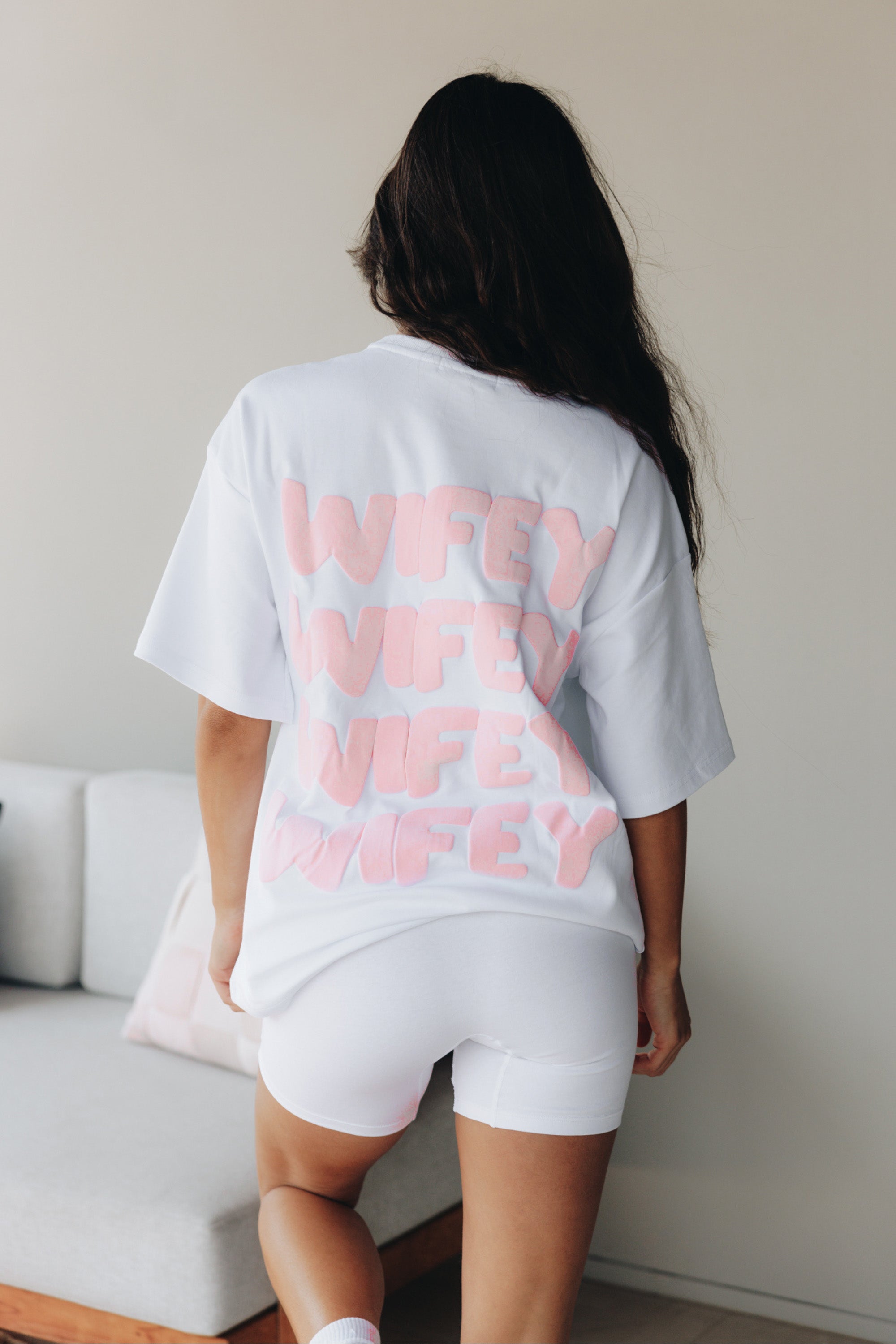 Wifey Statement Tee - White